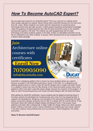 autocad training institute