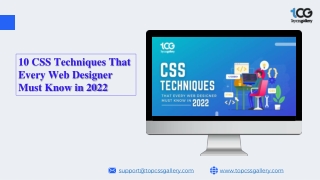 10 CSS Techniques That Every Web Designer Must Know in 2022