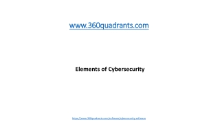 Elements of Cybersecurity
