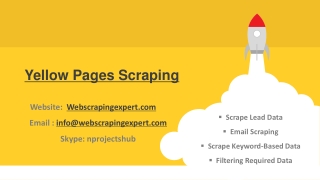 Yellow Pages Scraping