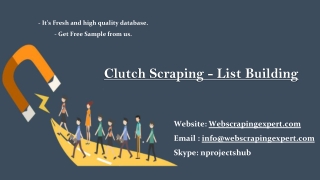 Clutch Scraping - List building