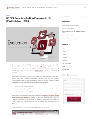 US CPA Exam in India Now Permanent | US CPA Evolution – 2024