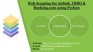 Web Scraping for Airbnb, VRBO & Booking.com using Python