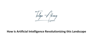 How is Artificial Intelligence Revolutionizing this Landscape