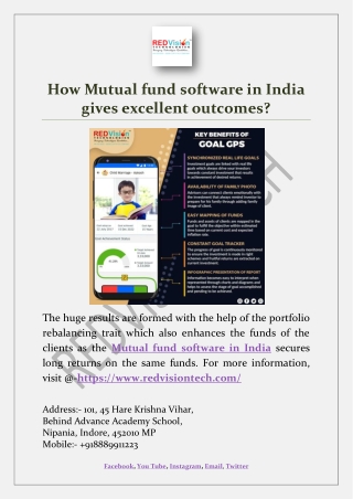 How Mutual fund software in India gives excellent outcomes