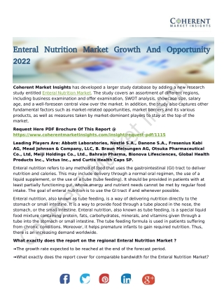 Enteral Nutrition Market