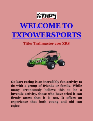 Trailmaster 200 XRS