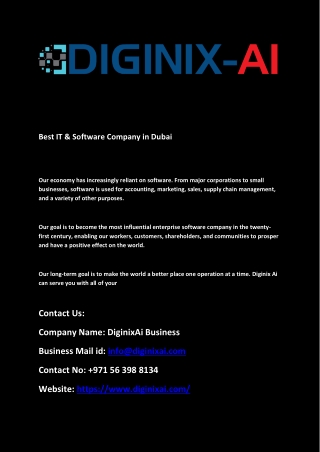 Best IT & Software Company in Dubai