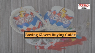 BOXING GLOVES GUIDE