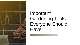 Importance of gardening tools everyone should have!