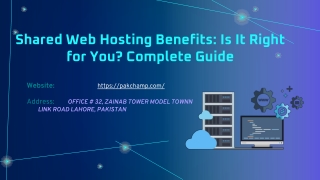 Shared Web Hosting