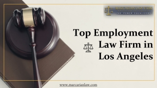 Top Employment Law Firm in Los Angeles - Marcarian Law Firm