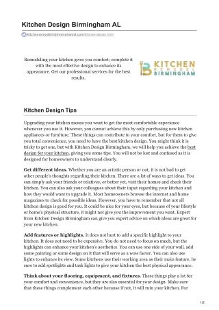 Kitchen Design Birmingham