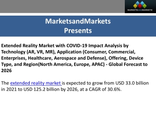 Extended Reality Market Size share and Technology Update  to 2026