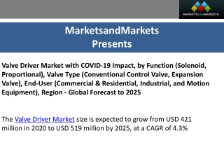 Valve Driver Market Size Share and Trends forecast to 2025