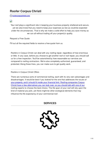 roofer corpus Christi tx