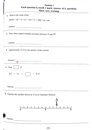 Ace Test 10 Math