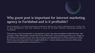 Why guest post is important for internet marketing agency in Faridabad and is it profitable (1)