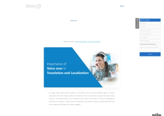 Importance of Voice over in Translation and Localization