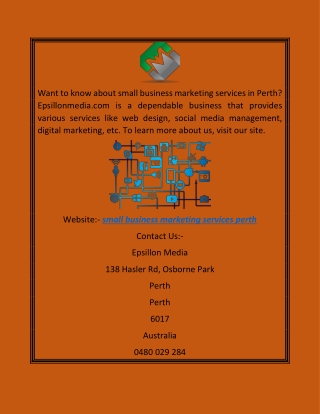 Small Business Marketing Services Perth | Epsillonmedia.com