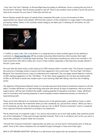 Jeff Brown - Business & Money: Books - Amazon.com