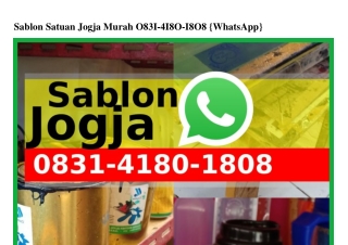 Sablon Satuan Jogja Murah ౦8ᣮ1-418౦-18౦8{WA}