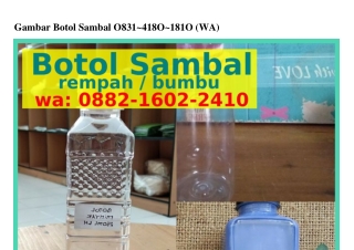 Gambar Botol Sambal Ô8ᣮI_4I8Ô_I8IÔ[WA]