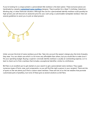 10 Things You Learned in Preschool That'll Help You With Cheap nameplate necklac