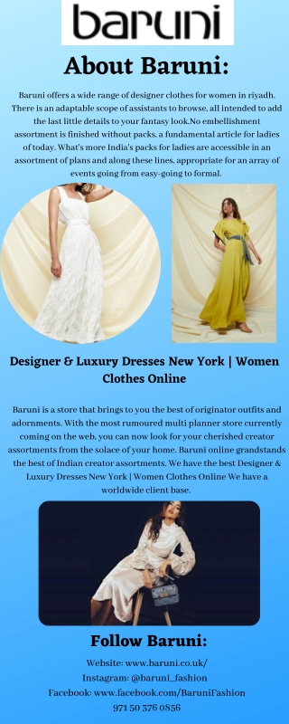 Designer & Luxury Dresses New York  Women Clothes Online new