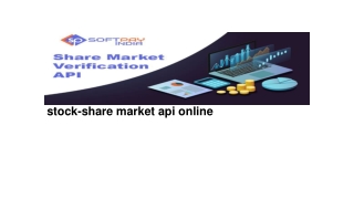 stock-share market api online