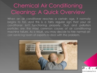 Chemical Air Conditioning Cleaning