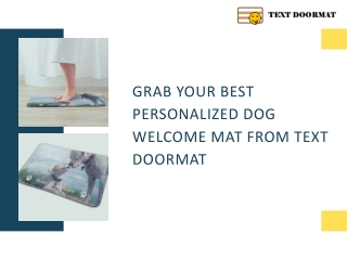 Premium Personalized Dog Welcome Mat From Text Doormat