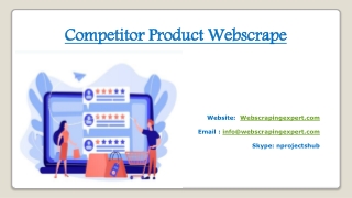 Competitor Product Webscrape