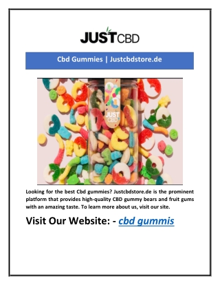 Cbd Gummies | Justcbdstore.de