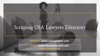 Scraping USA Lawyers Directory