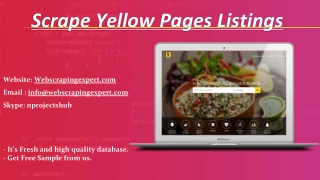 Scrape Yellow Pages Listings