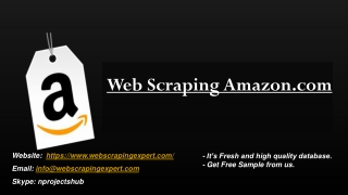 Web Scraping Amazon.com