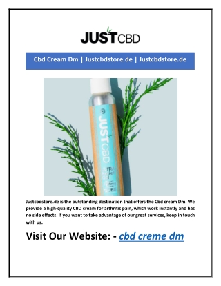 Cbd Cream Dm | Justcbdstore.de | Justcbdstore.de
