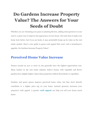 Do Gardens Increase Property Value_ The Answers for Your Seeds of Doubt