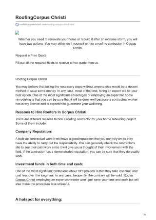 Roofing Corpus Christi