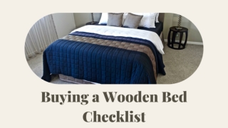 Buying a Wooden Bed Checklist