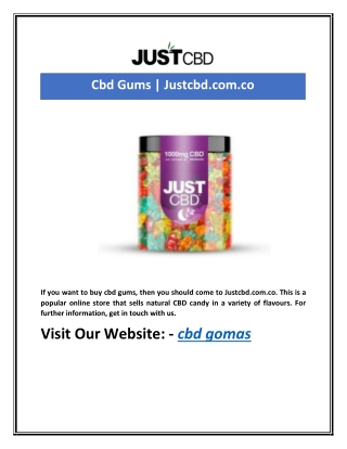 Cbd Gums | Justcbd.com.co