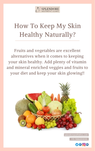 How To Keep My Skin Healthy | Best Aesthetic Dermatologists in HSR Layout