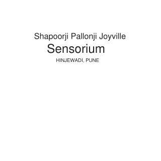 Shapoorji Pallonji Joyville Sensorium Hinjewadi, Pune Brochure