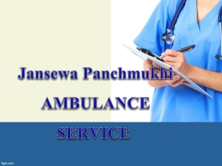 Incredible Ambulance service in Kolkata and Ranchi by Jansewa Panchmukhi