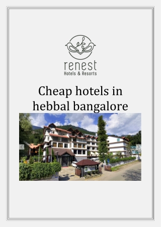 Cheap hotels in hebbal bangalore