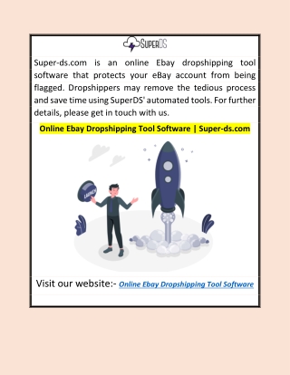 Online Ebay Dropshipping Tool Software | Super-ds.com