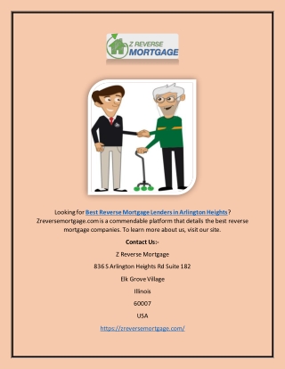 Best Reverse Mortgage Lenders in Arlington Heights | Zreversemortgage.com