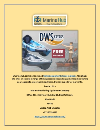 Fishing Equipment Stores in Dubai | Emarinehub