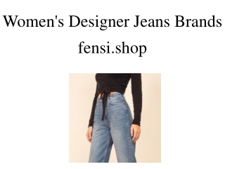 Women's Designer Jeans Brands